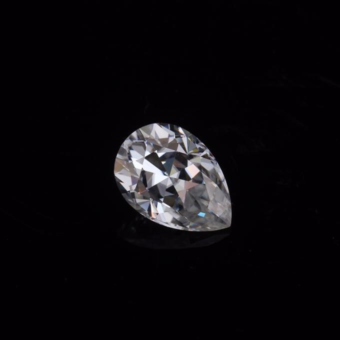 本物の0.9個のCt VVS1 DEFの白いナシはMoissaniteの緩いダイヤモンド5x 8mmを切りました