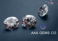 ネックレス 5mm AAA の宝石 Sythetic は丸型 Diamone の無色の Moissanite に投石します