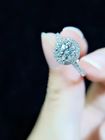 工場からの婚約指輪のためのホワイト ゴールドのVitamoss Moissaniteのダイヤモンド指輪