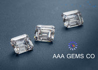 1.74ct Supper White Emerald Cut Moissanite Created 6mm x 8mm